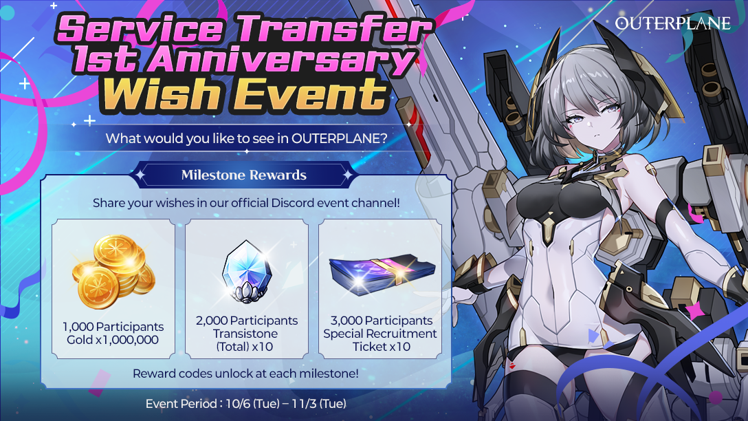 [🎉Event] Service Transfer 1st Anniversary Wish Event